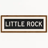 Framed Little Rock Arkansas Bus Scroll - Tejas Country Club