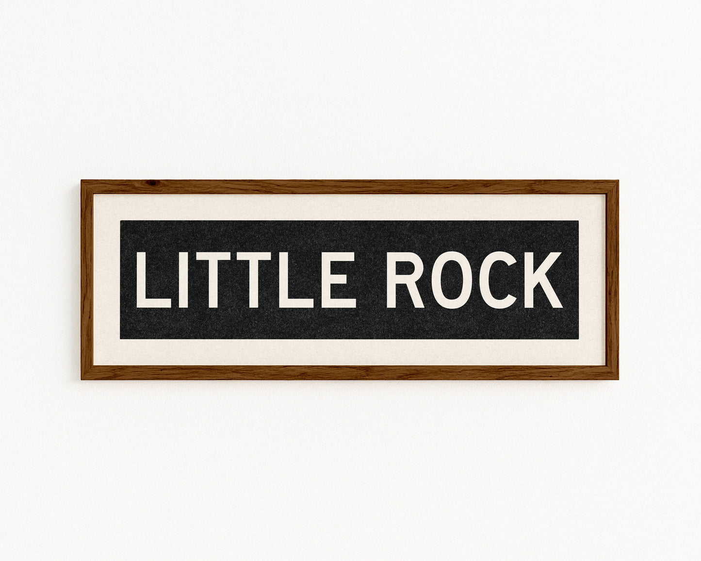 Framed Little Rock Arkansas Bus Scroll