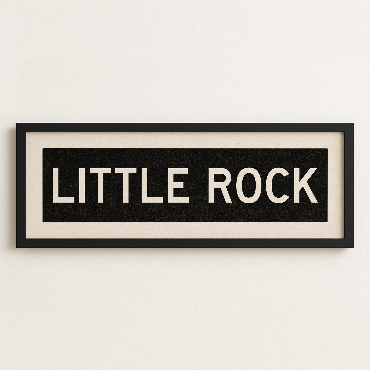Framed Little Rock Arkansas Bus Scroll