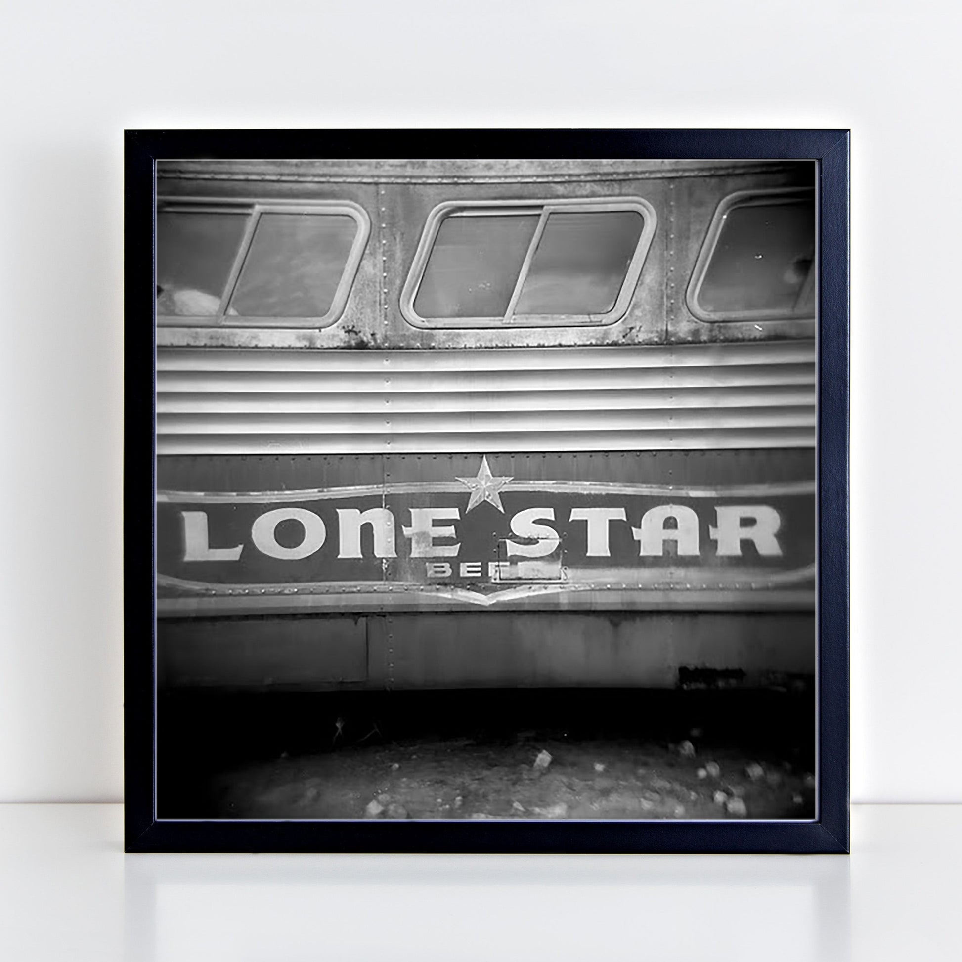 Lone Star Beer Bus Holga Photography Print - Tejas Country Club