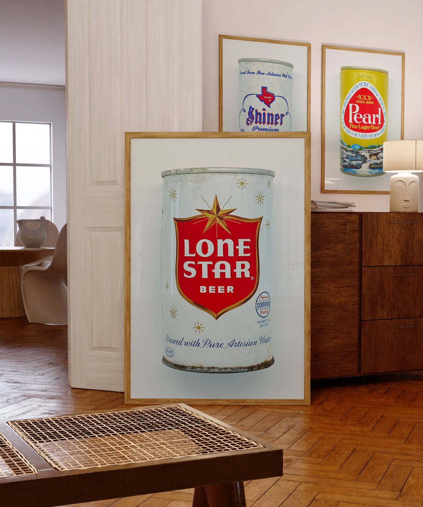 Vintage Lone Star Shield Beer Can Photography Print
