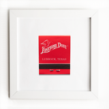 Lonesome Dove Lubbock Texas Matchbook Print