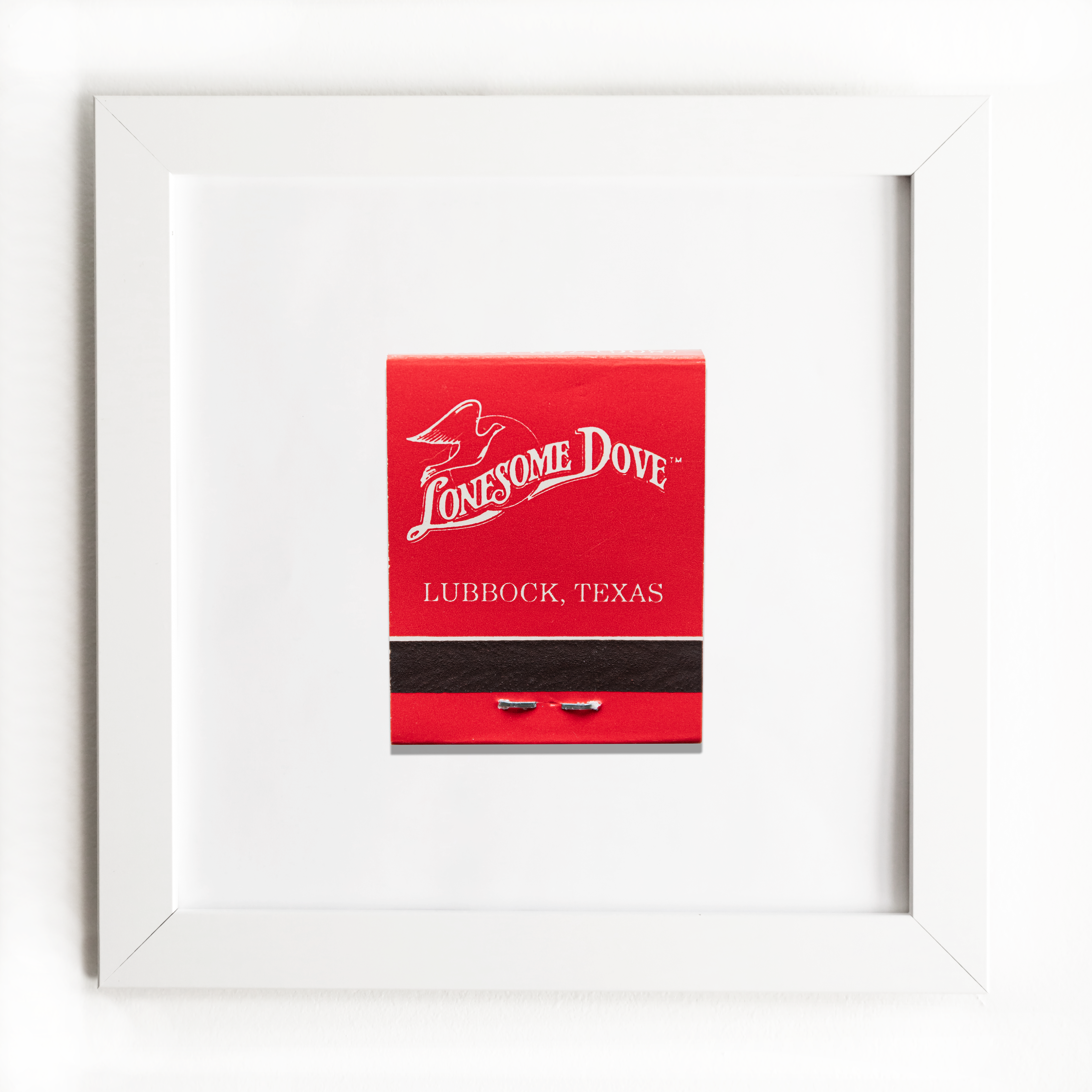 Lonesome Dove Lubbock Texas Matchbook Print
