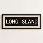Framed Long island New York Bus Scroll - Tejas Country Club