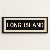 Framed Long island New York Bus Scroll - Tejas Country Club