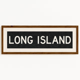 Framed Long island New York Bus Scroll - Tejas Country Club