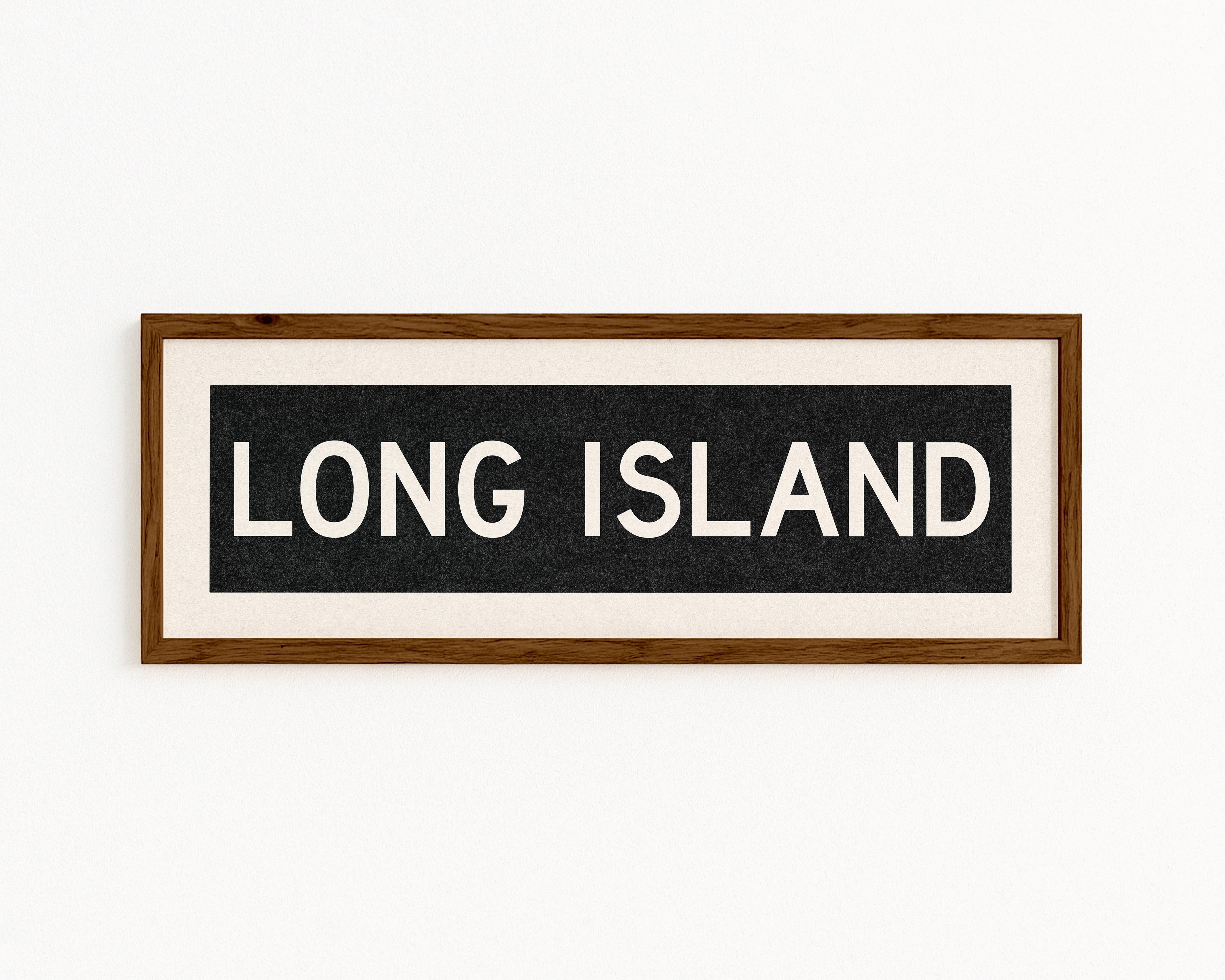 Framed Long island New York Bus Scroll - Tejas Country Club