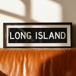 Framed Long island New York Bus Scroll - Tejas Country Club