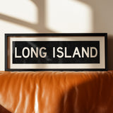 Framed Long island New York Bus Scroll - Tejas Country Club