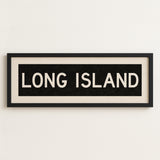 Framed Long island New York Bus Scroll