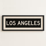 Framed Los Angeles California Bus Scroll - Tejas Country Club