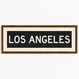 Framed Los Angeles California Bus Scroll - Tejas Country Club