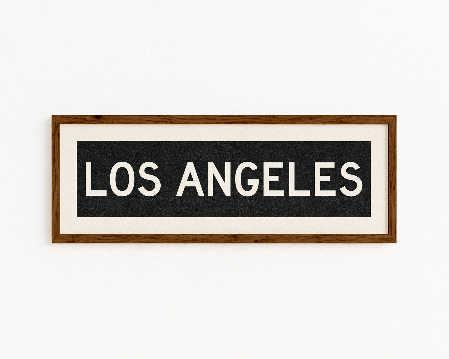 Framed Los Angeles California Bus Scroll