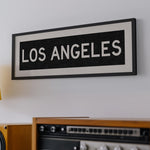 Framed Los Angeles California Bus Scroll - Tejas Country Club