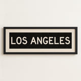 Framed Los Angeles California Bus Scroll - Tejas Country Club