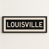 Framed Louisville Kentucky Bus Scroll - Tejas Country Club
