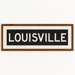 Framed Louisville Kentucky Bus Scroll - Tejas Country Club
