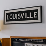 Framed Louisville Kentucky Bus Scroll - Tejas Country Club