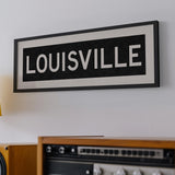 Framed Louisville Kentucky Bus Scroll - Tejas Country Club