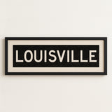 Framed Louisville Kentucky Bus Scroll - Tejas Country Club