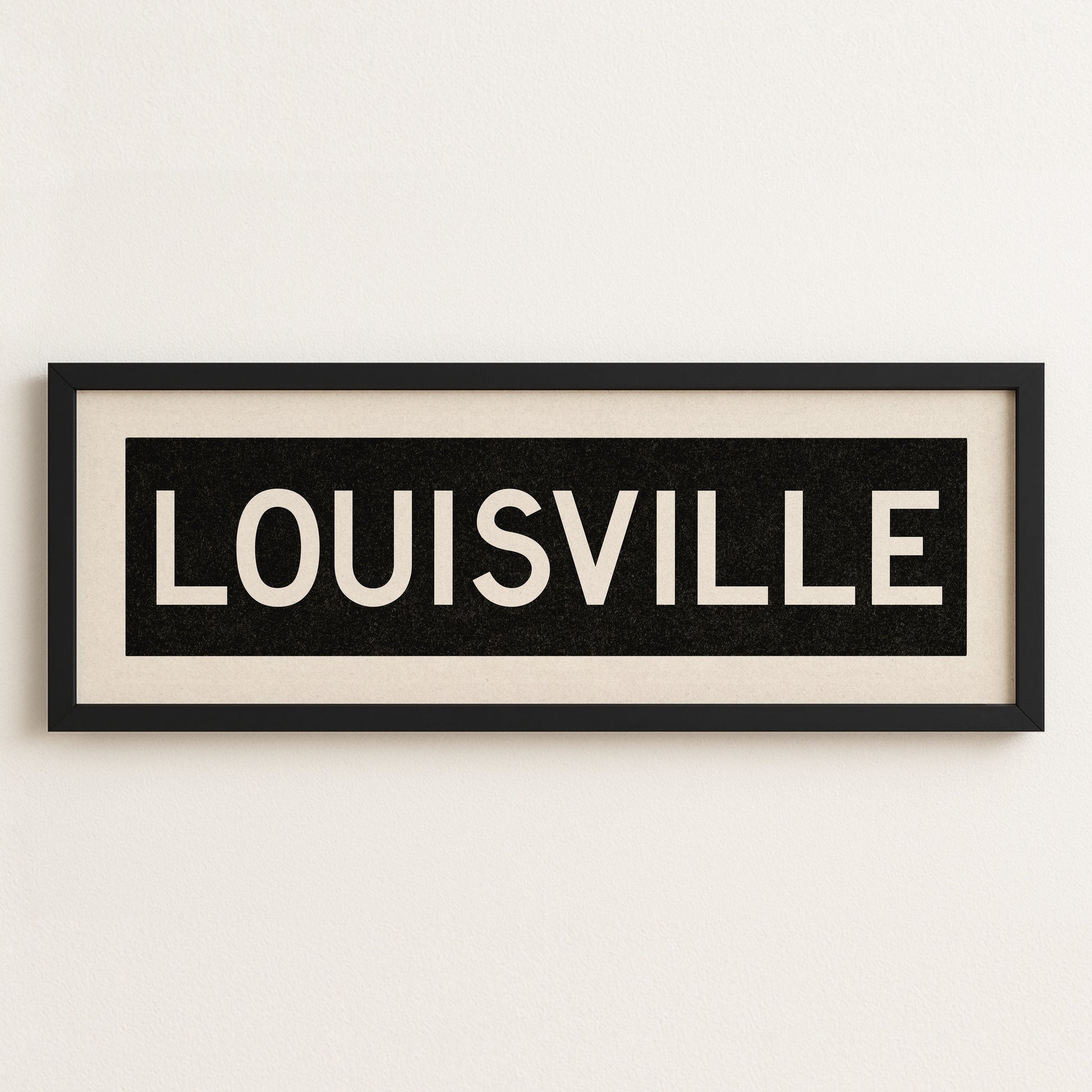 Framed Louisville Kentucky Bus Scroll - Tejas Country Club