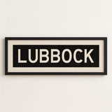Framed Lubbock Bus Scroll Sign - Tejas Country Club