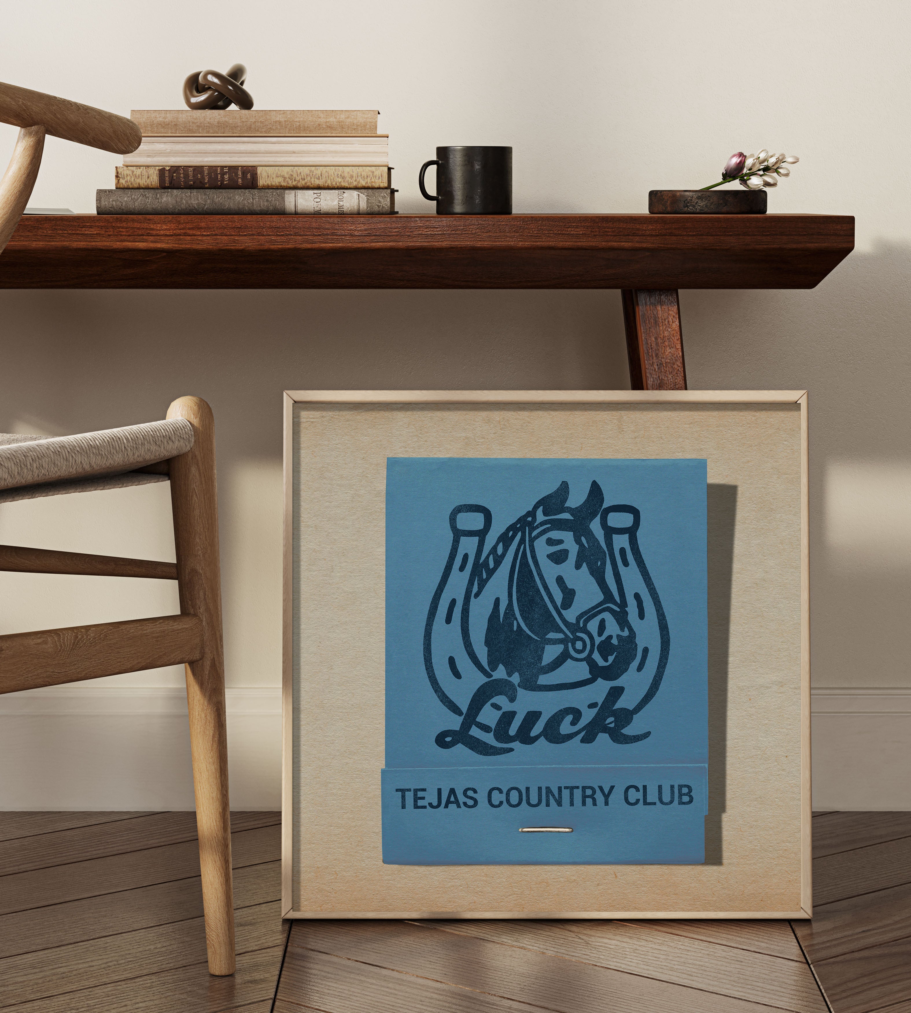 Tejas Country Club Luck Matchbook Art Print - Tejas Country Club