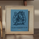Tejas Country Club Luck Matchbook Art Print - Tejas Country Club