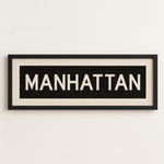 Framed Manhattan Bus Scroll - Tejas Country Club