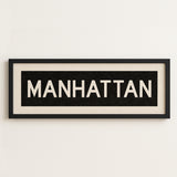 Framed Manhattan Bus Scroll - Tejas Country Club