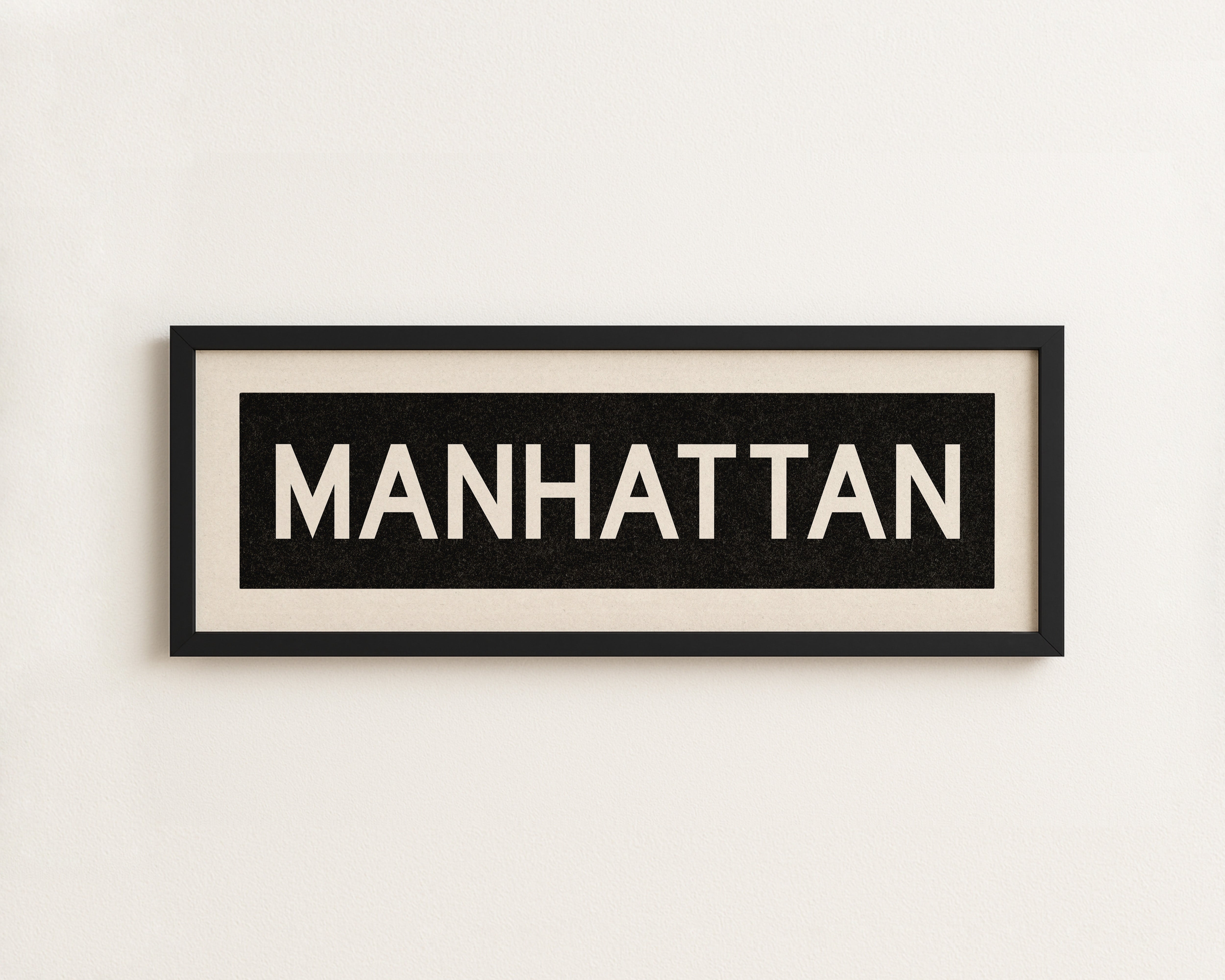 Framed Manhattan Bus Scroll - Tejas Country Club