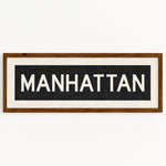Framed Manhattan Bus Scroll - Tejas Country Club
