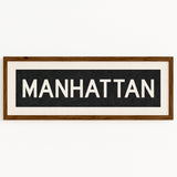 Framed Manhattan Bus Scroll - Tejas Country Club