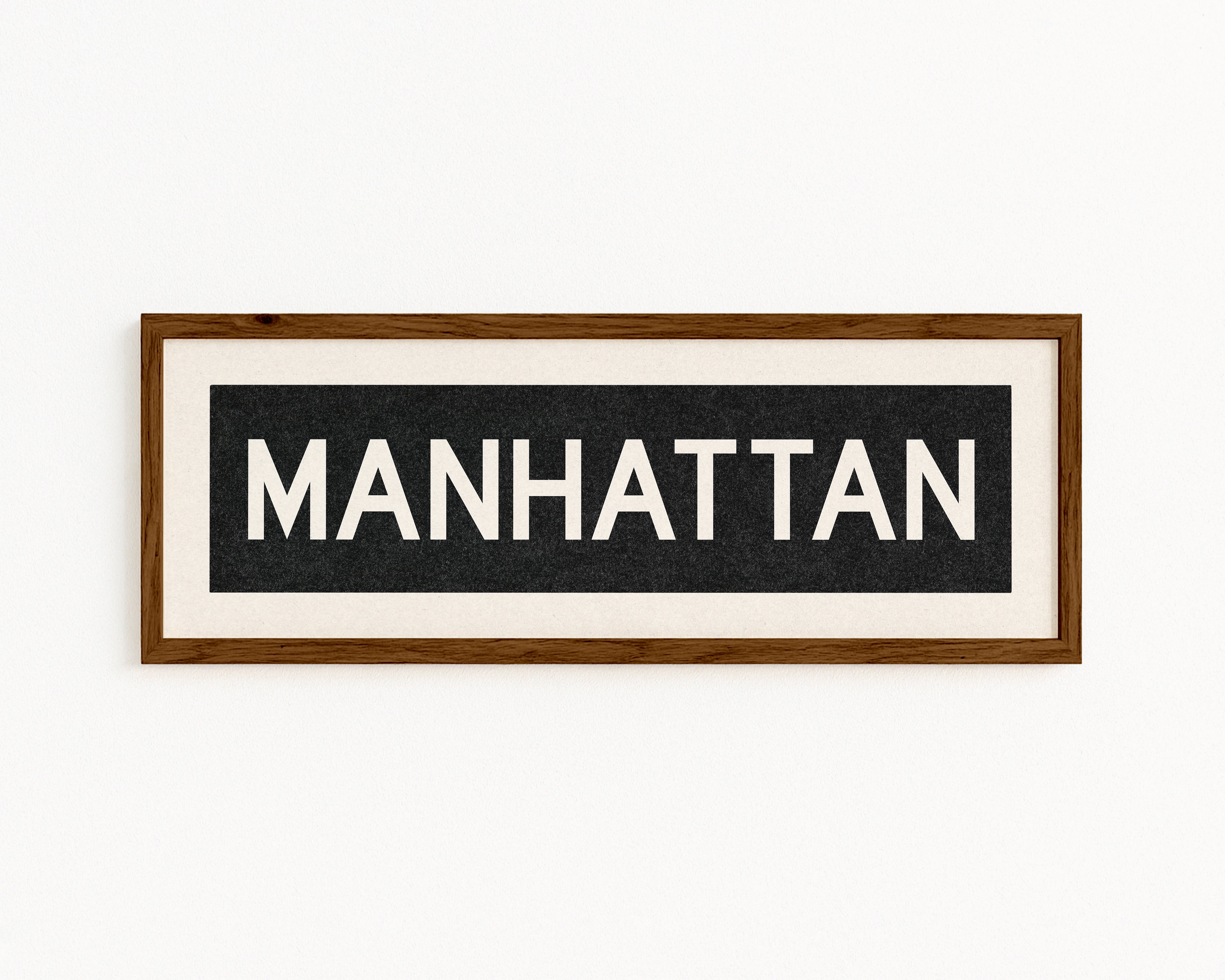 Framed Manhattan Bus Scroll - Tejas Country Club