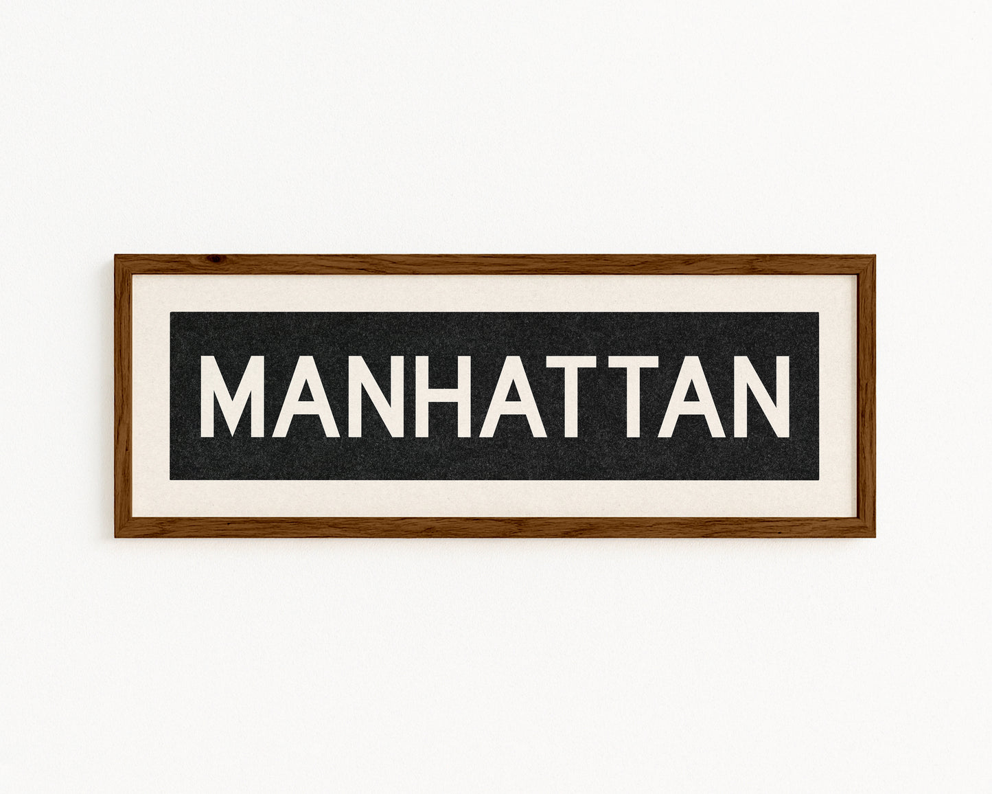 Framed Manhattan Bus Scroll
