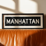 Framed Manhattan Bus Scroll - Tejas Country Club
