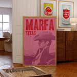Marfa Texas Cowboy Art Print - Tejas Country Club