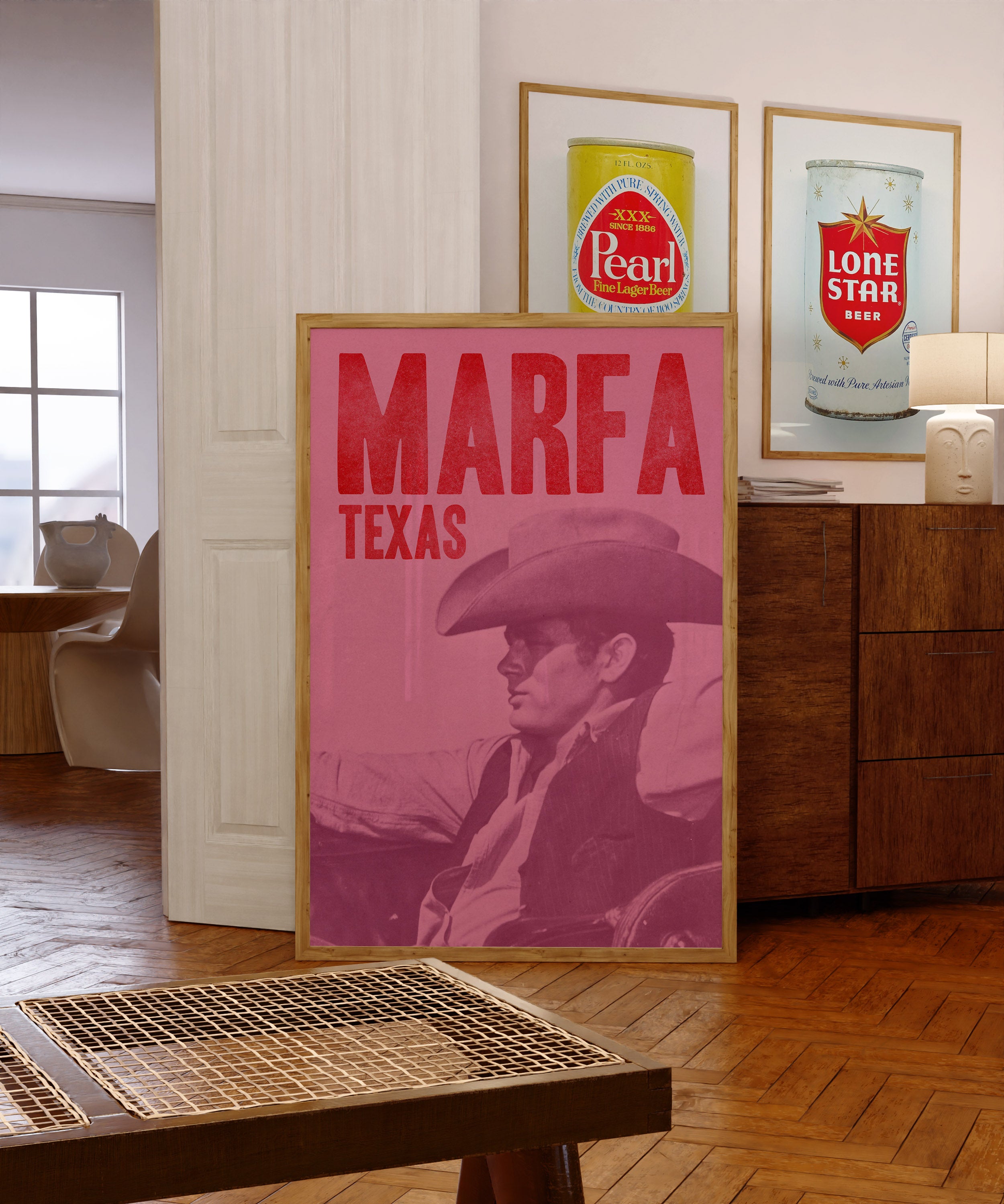 Marfa Texas Cowboy Art Print - Tejas Country Club