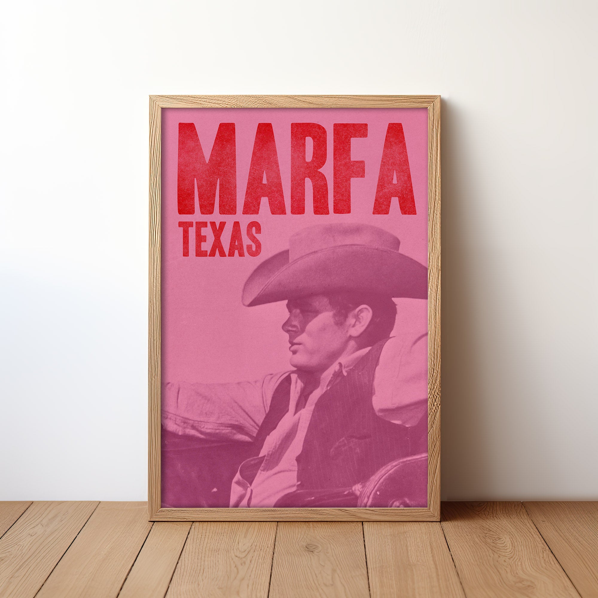 Marfa Texas Cowboy Art Print - Tejas Country Club