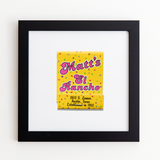 Matt's El Rancho Matchbook Print