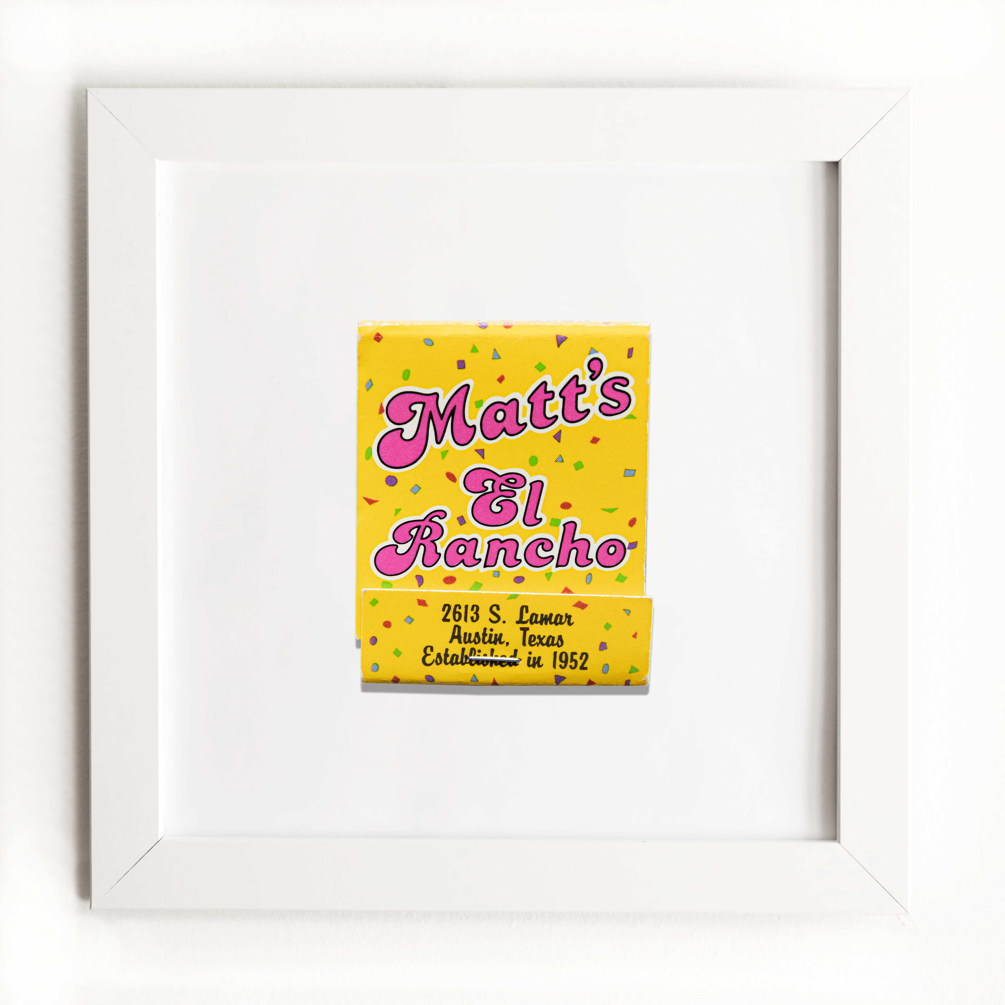 Matt's El Rancho Matchbook Print