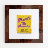 Matt's El Rancho Matchbook Print