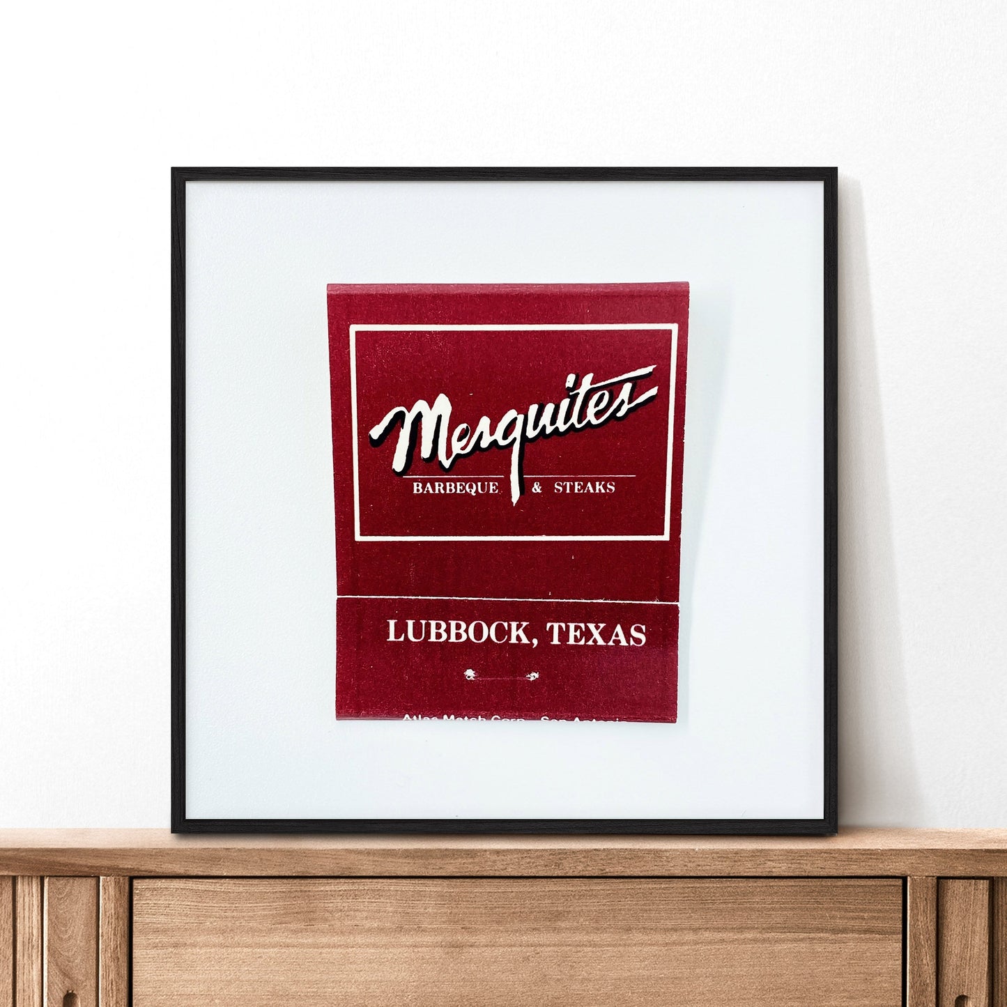 Mesquites Lubbock Texas Matchbook Photography Print - Tejas Country Club