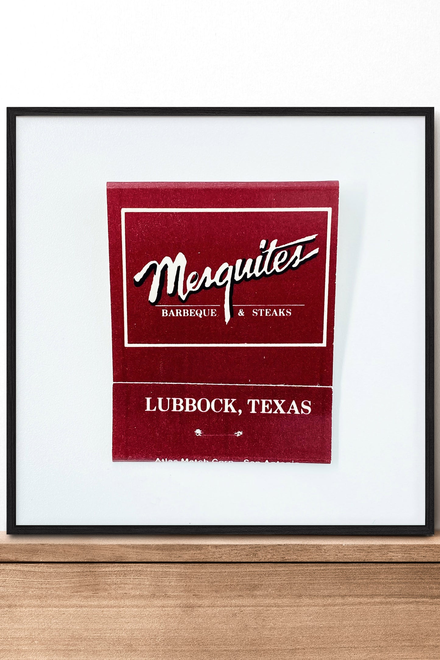 Mesquites Lubbock Texas Matchbook Photography Print