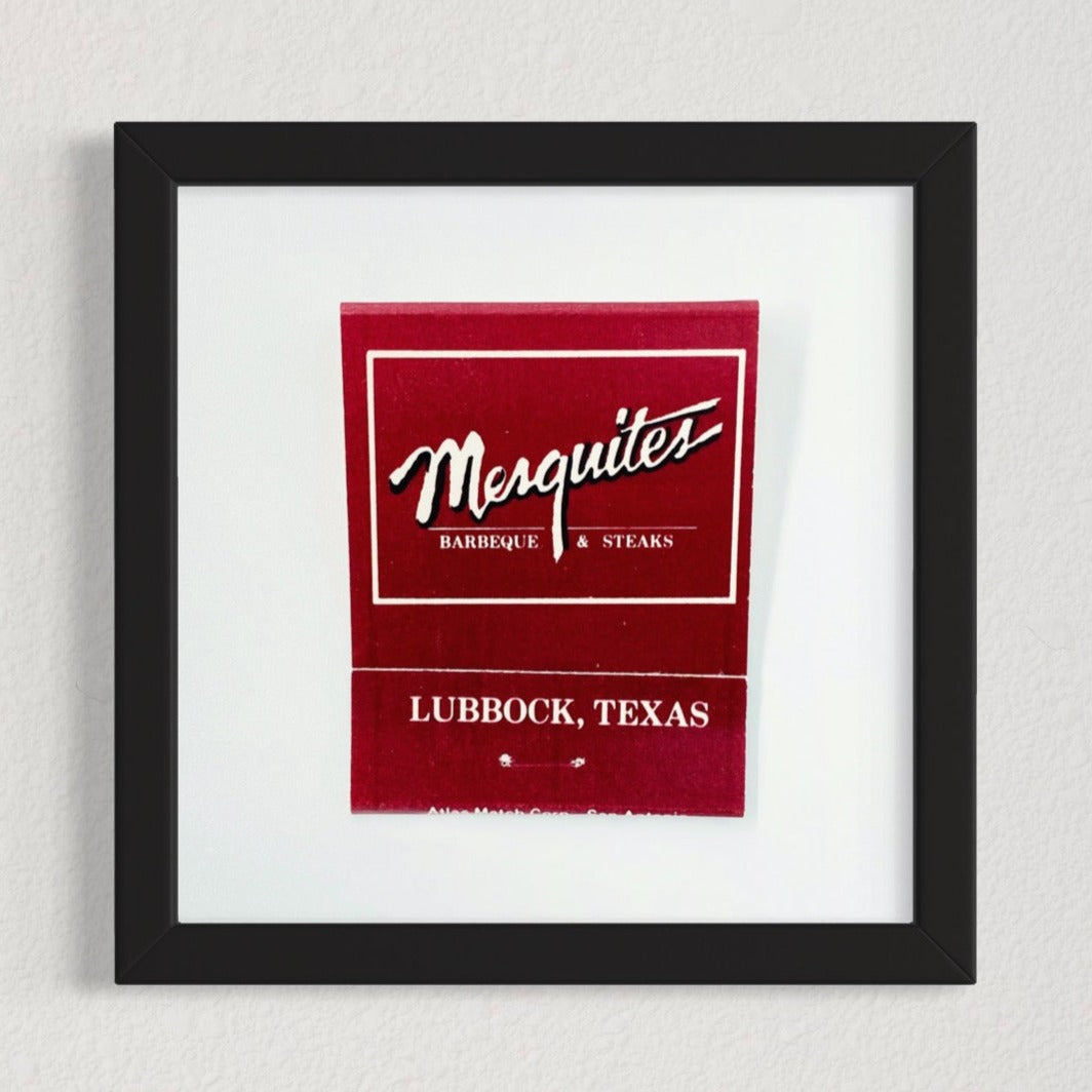 Mesquites Lubbock Texas Matchbook Photography Print - Tejas Country Club