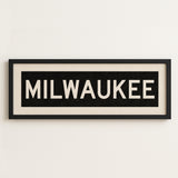 Framed Milwaukee Wisconsin Bus Scroll - Tejas Country Club