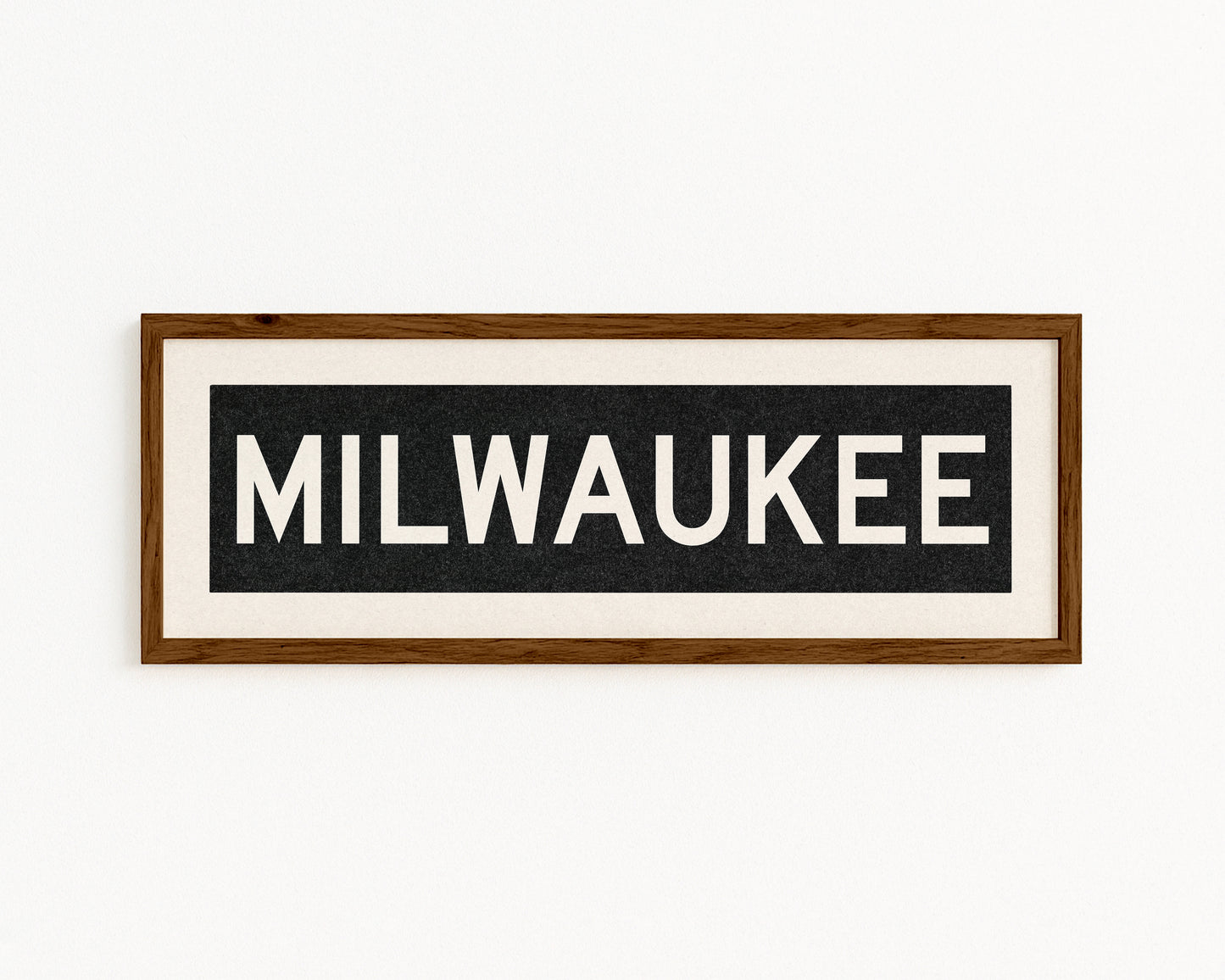 Framed Milwaukee Wisconsin Bus Scroll - Tejas Country Club