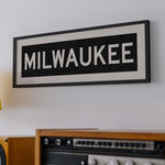 Framed Milwaukee Wisconsin Bus Scroll - Tejas Country Club