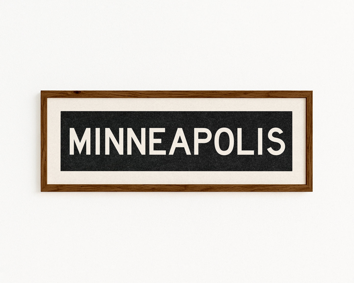 Framed Minneapolis Minnesota Bus Scroll - Tejas Country Club