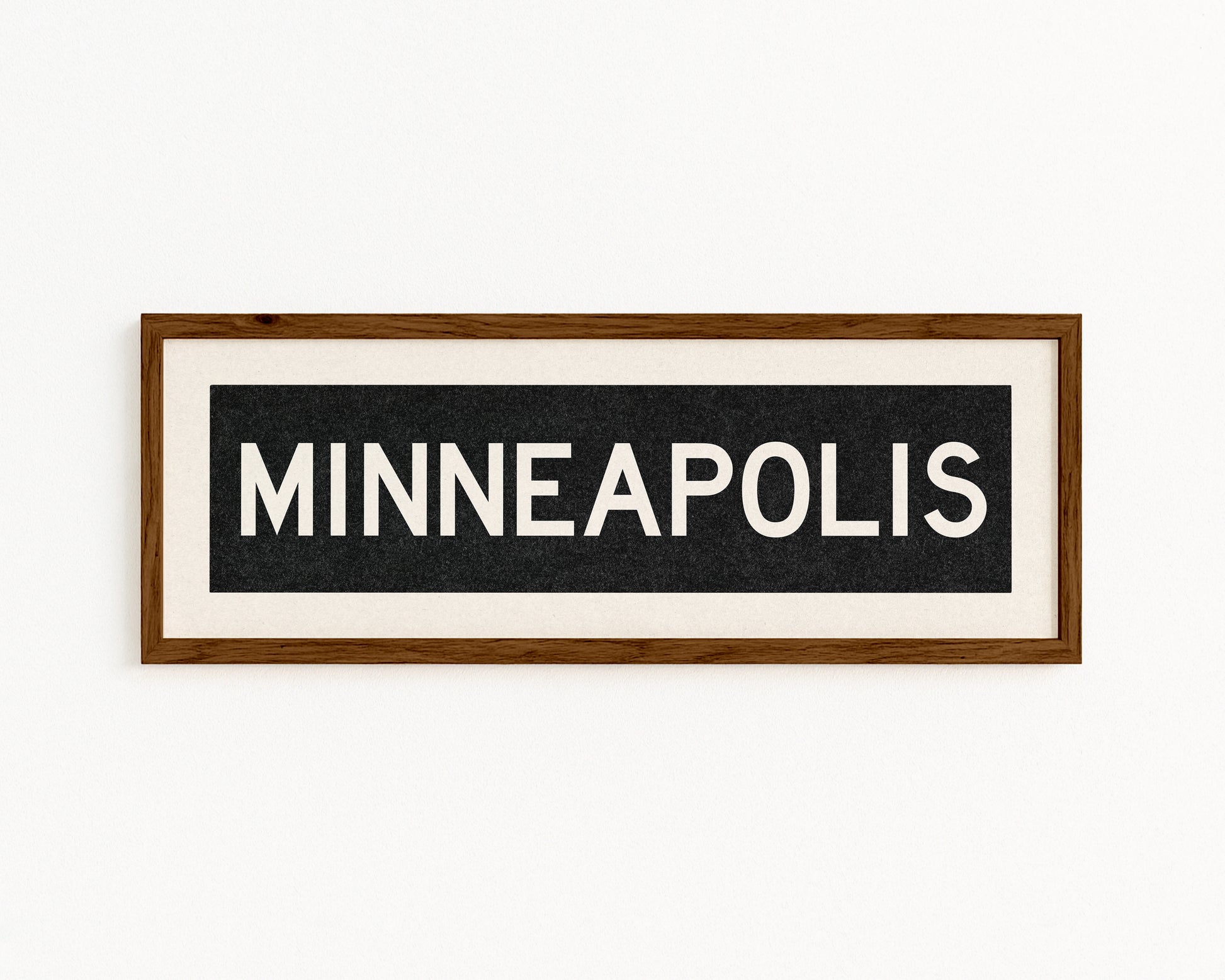 Framed Minneapolis Minnesota Bus Scroll - Tejas Country Club